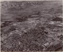 Aerial view of San Jose looking east