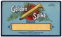 Golden Spike Brand, California Packing Corporation, San Francisco, Cal. U.S.A