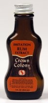 Crown Colony Imitation Rum Extract bottle