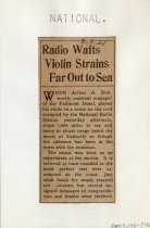 Radio Wafts Violin Strains Far Out to Sea