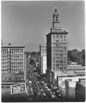 Looking north on First Street, 1949