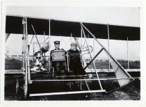 Air to ground experimental radio transmission, Tanforan air race, 1911