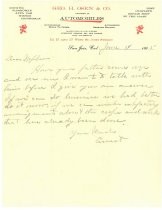 Letter from Uncle Ernest to his nephew