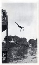 Olympic diving try-outs, Searsville Lake