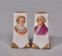 Washingtons salt & pepper shakers