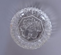 Pressed glass candy dish