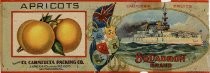 Squadron Brand Apricots, El Carmelita Packing Co