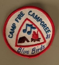 Camp Fire Camporee 1981 Bluebirds patch