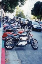 Motorcycles at Music in the Park