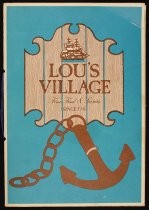 Lou's Village menu, with changes, c. 1980