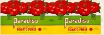 Paradiso Fancy California Heavy Tomato Puree can label