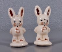 White rabbits salt & pepper shakers