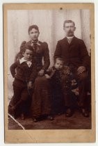 Portrait of Alfred and Lucia Malone family