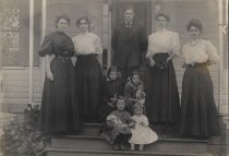 Family portrait on porch