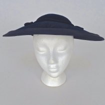 Navy blue velveteen skimmer