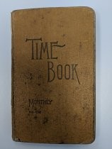 Time book for the engine room crew of the "Santa Clara" ferry