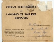 "Official Photographs of Lynching of San Jose Kidnapers"