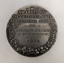 California State Agricultural Society award