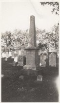 Cemetery monument of Henry Swift De Forest and Anna Robbins De Forest