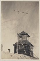 Early wireless radio antenna, Mount Hood, Oregon, 1919