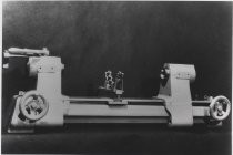 Model F lathe developed by Charles V. Litton, 1936, for making glass vacuum tubes