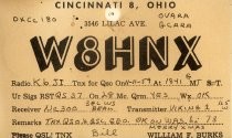 QSL Card to K6JI from W8HNX