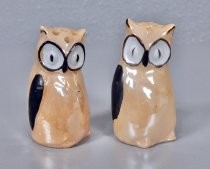 Opalescent owls salt & pepper shakers