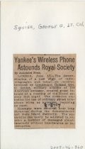 Yankee's Wireless Phone Astounds Royal Society