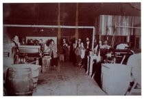 Employees inside Enterprise Steam laundry, Santa Clara