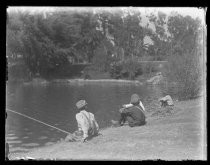 "Boys fishing, Sept. 1916, Eastlake Park, L.A."