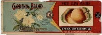 Gardenia Brand, White Cling Peaches, Garden City Packing Company