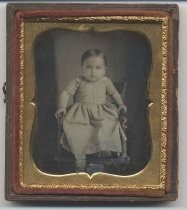 Portrait of infant in dress