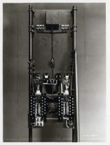 Back view of Federal Telegraph Company switchboard for remote control of short wave vacuum tube transmitters