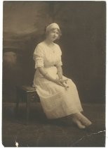 Portrait of Estella Crow Jones with diploma