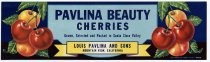 Pavlina Beauty Cherries label