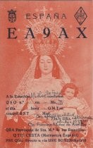 Station EA9AX QSL Card