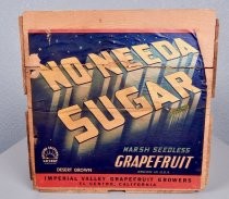 No-Needa Sugar Marsh Seedless Grapefruit fruit crate