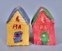 Outhouses salt & pepper shakers