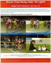 Bicycle Track Racing Under the Lights! promotional poster