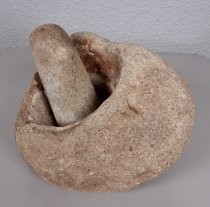 Granite mortar and pestle