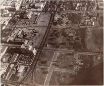 Aerial view of downtown San Jose, Almaden Boulevard