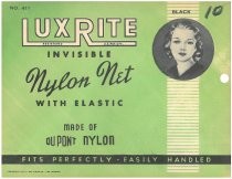 "LuxRite Invisible Nylon Net With Elastic"