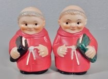 Monks salt & pepper shakers