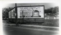 Billboard advertisement for deForest television near Chicago, Illinois