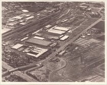 Aerial view of FMC manufacturing, Coleman Avenue