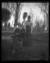 "Kate and Alvin. Taken Thanksgiving 1899 time & exposure, evening"