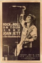 Joan Jett & the Blackhearts concert poster