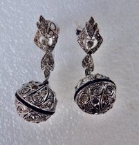 Rhinestone earrings