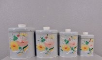 Ransburg Genuine Hand Painted canister set