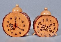 Alarm clock salt & pepper shakers